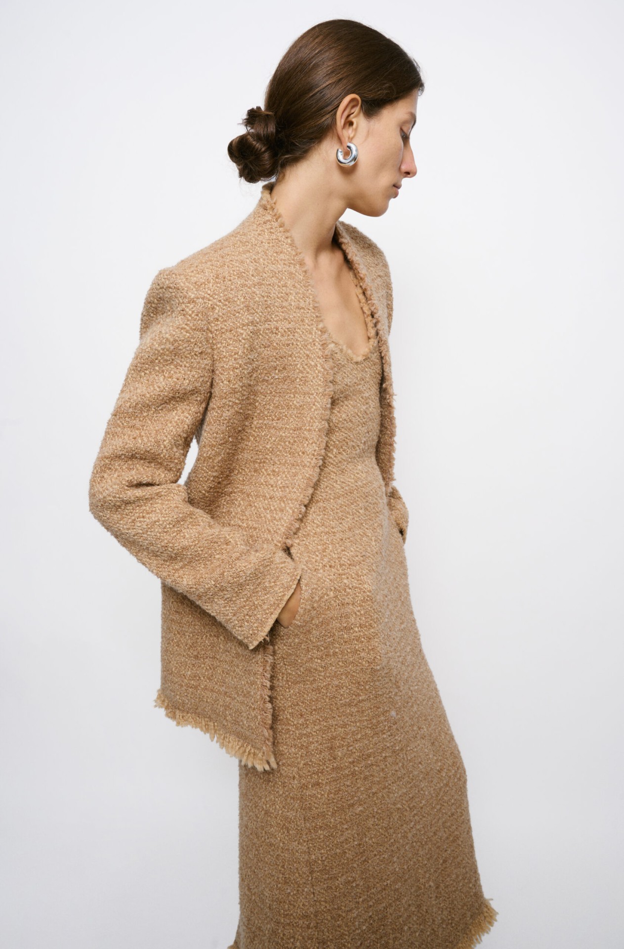 GABRIELE COAT, CAMEL BROWN