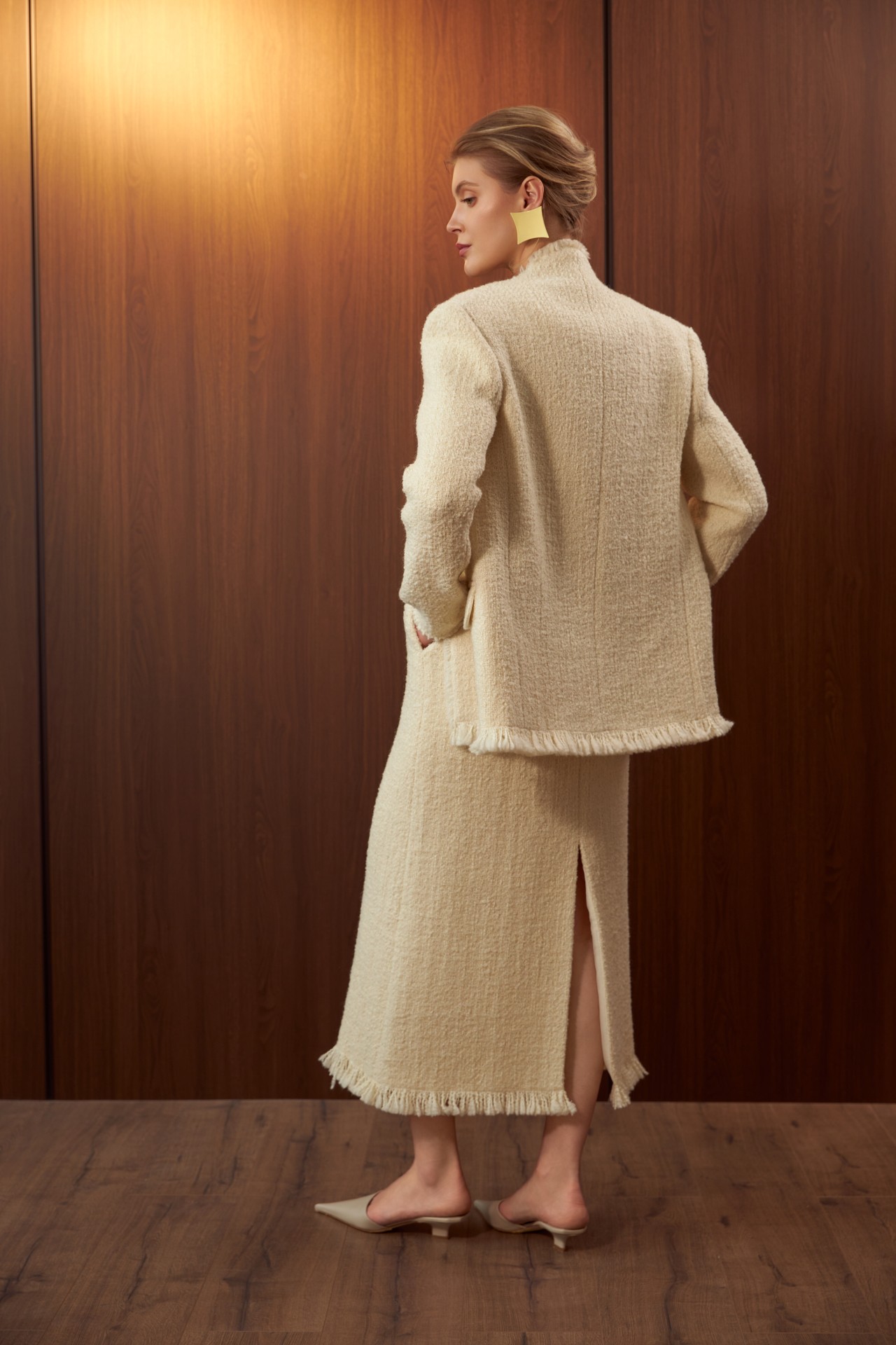 GABRIELE COAT, IVORY