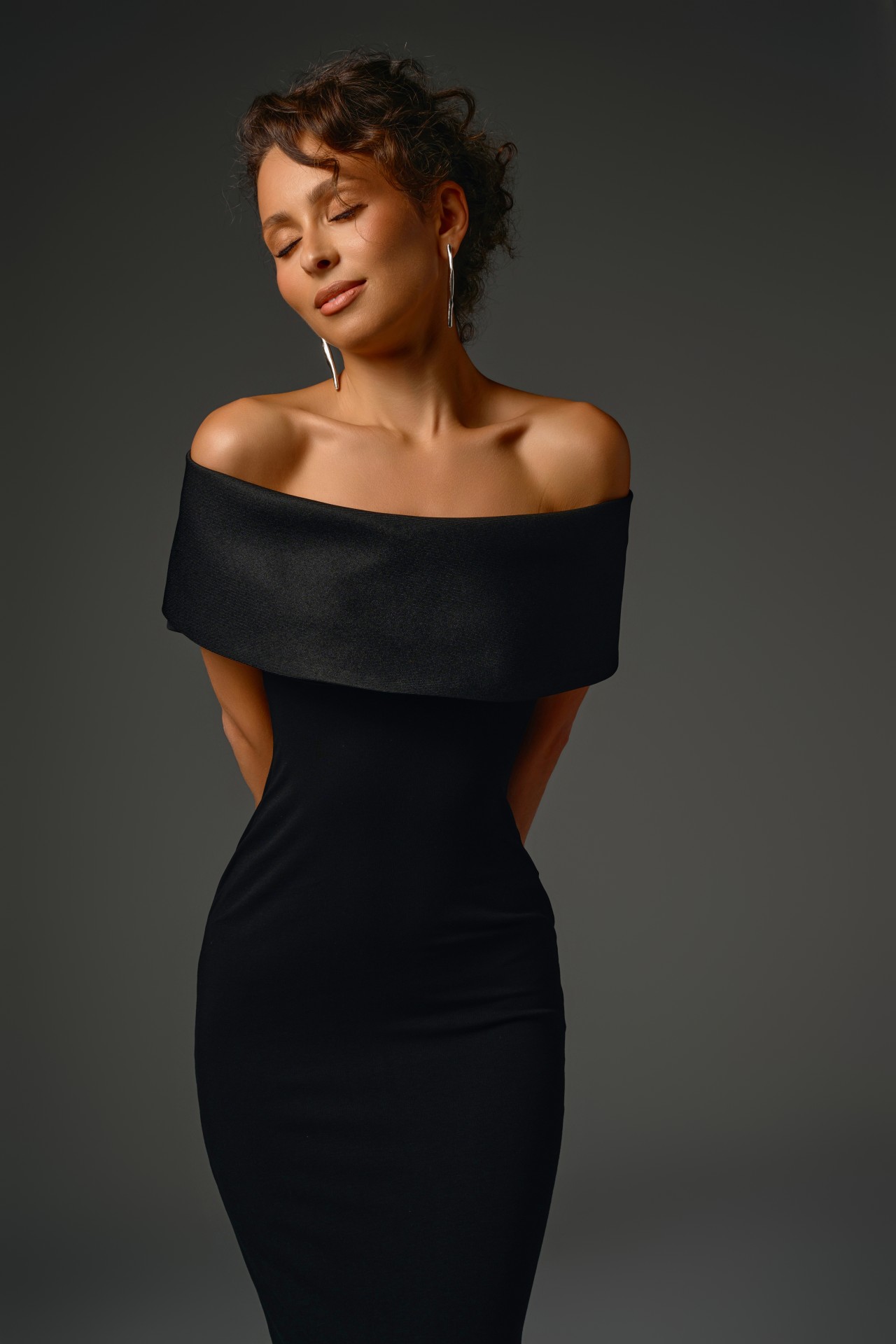 JERY DRESS, BLACK