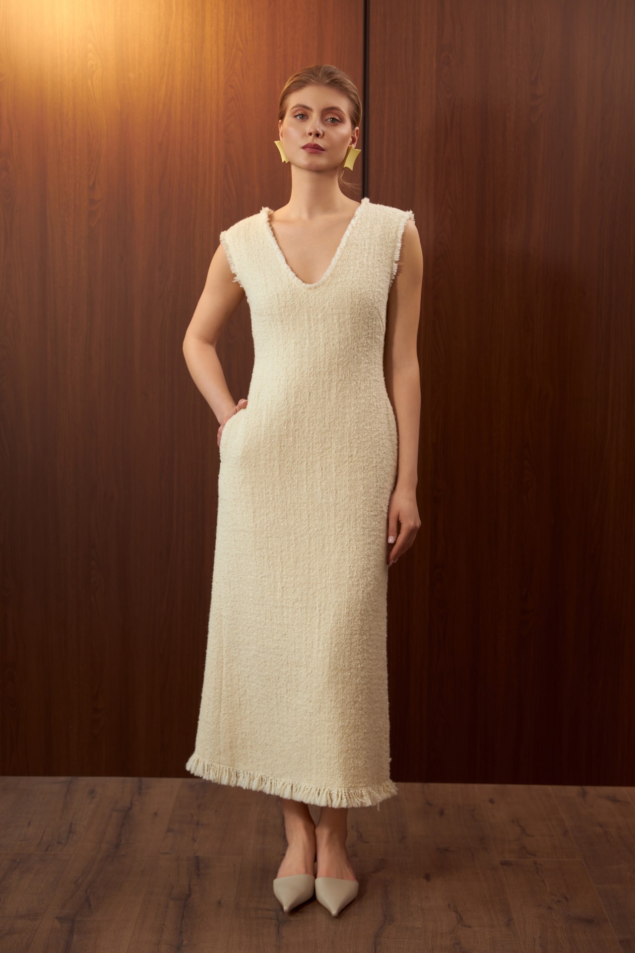JUDI DRESS, IVORY