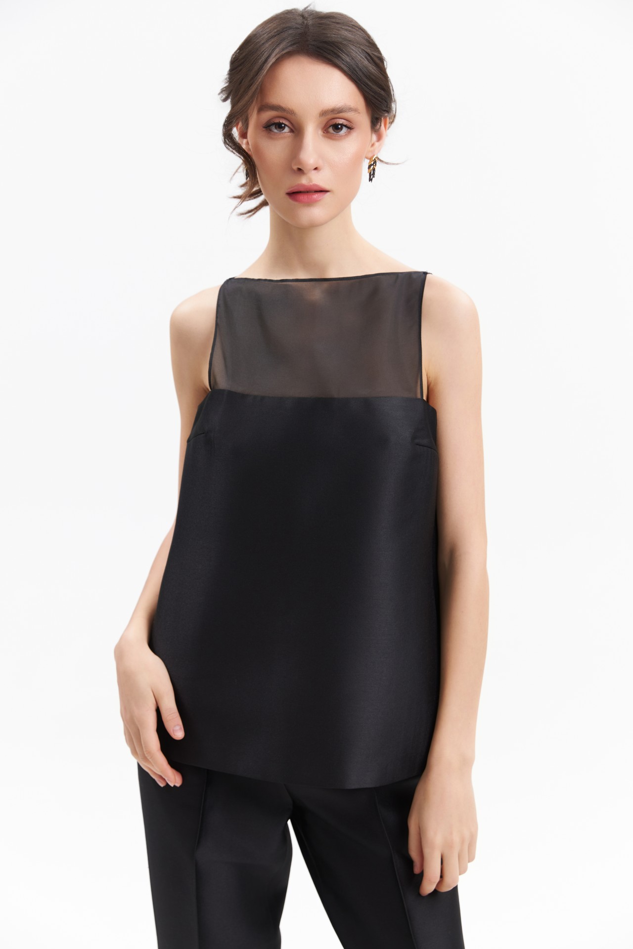 LUPHIA TOP, BLACK