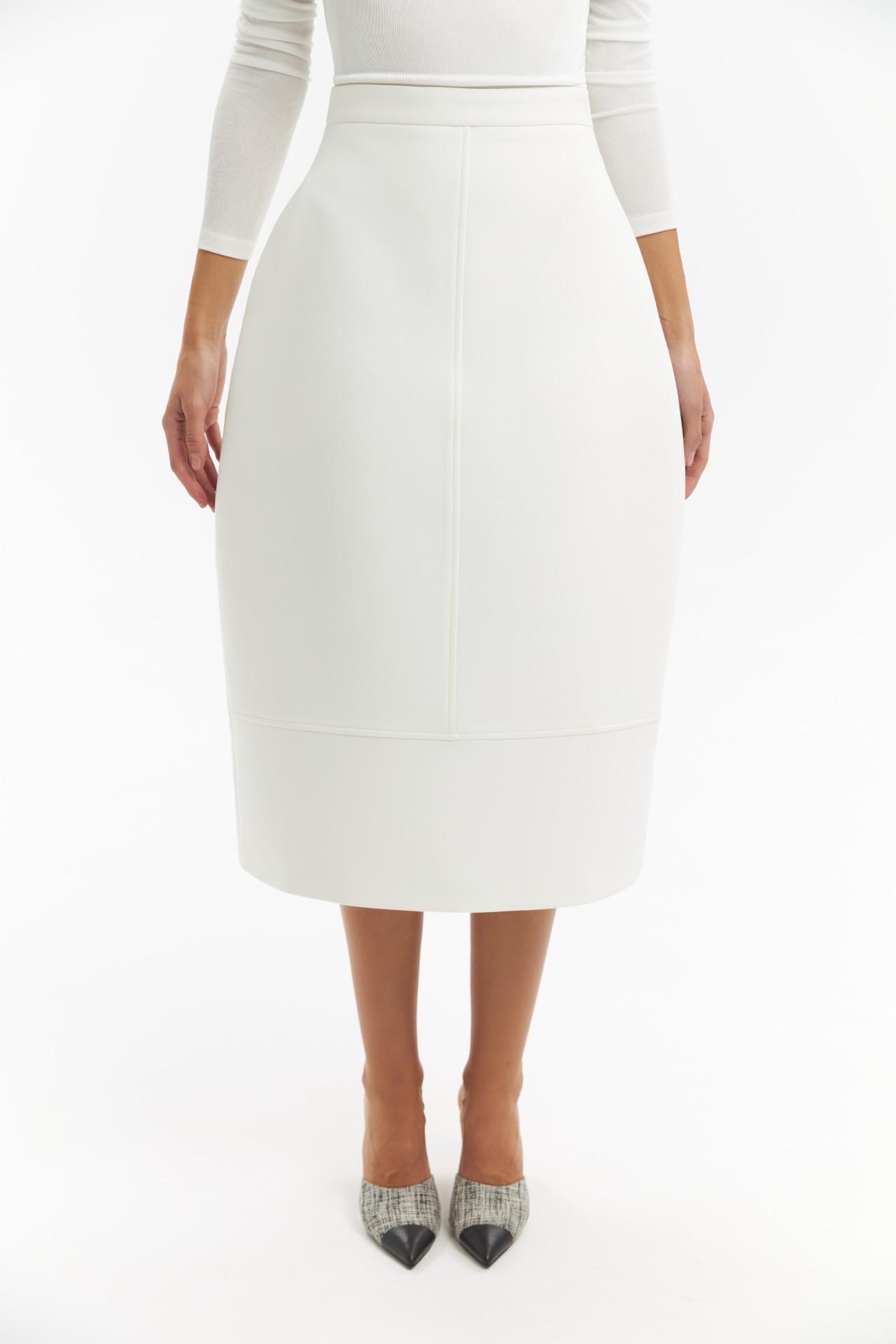 THE BUD SKIRT IN WHITE