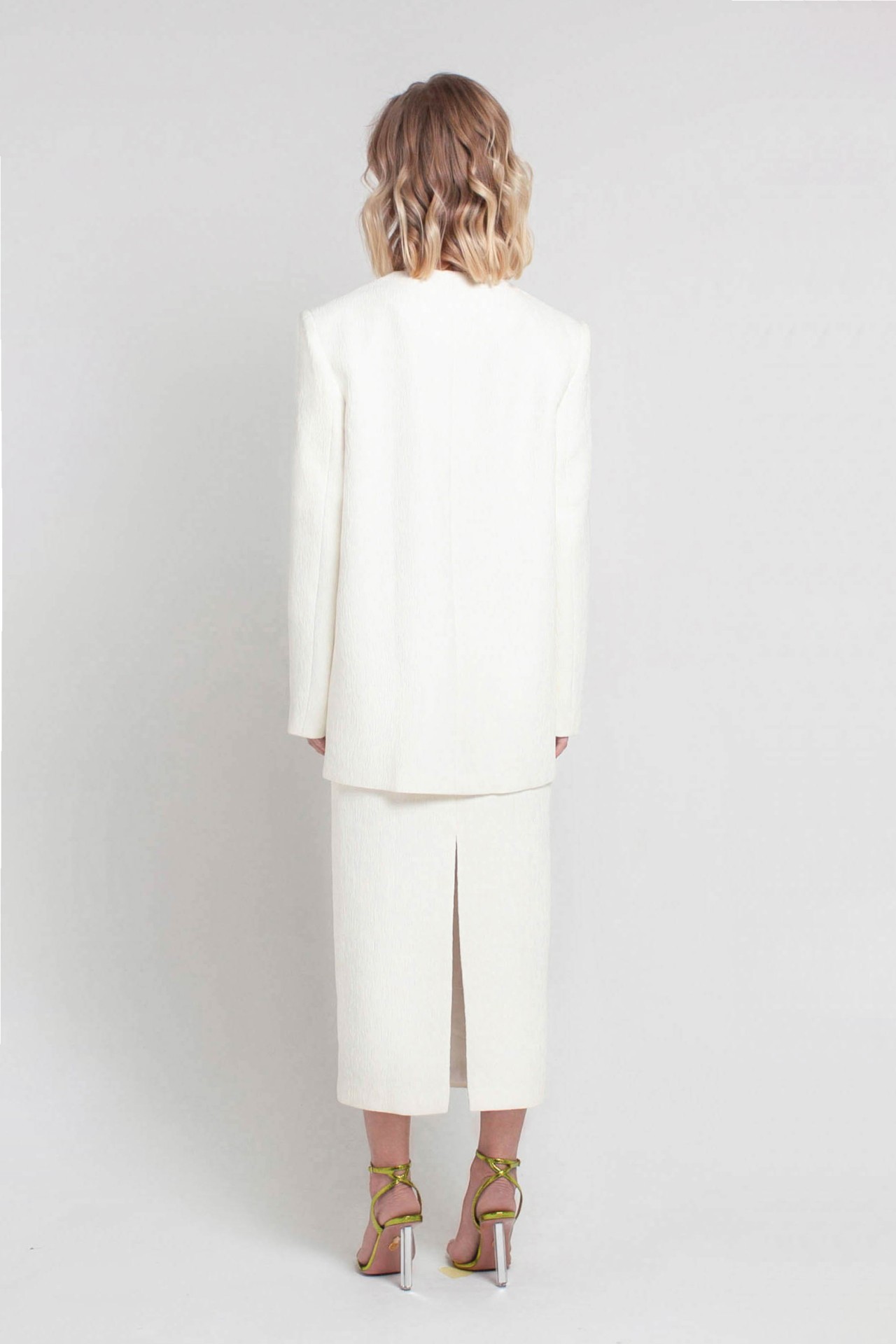 FIA JACKET, IVORY JACQUARD