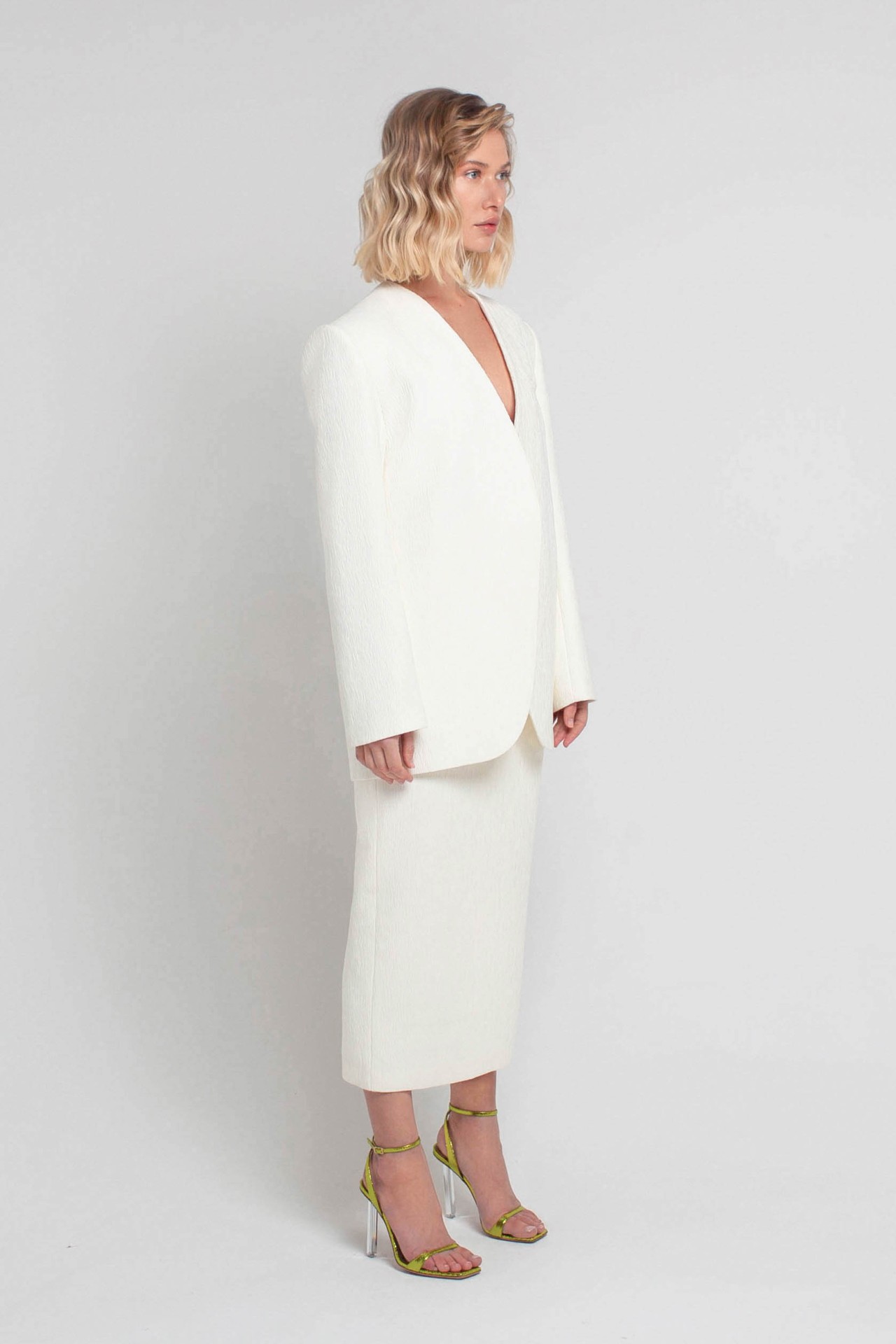 FIA JACKET, IVORY JACQUARD