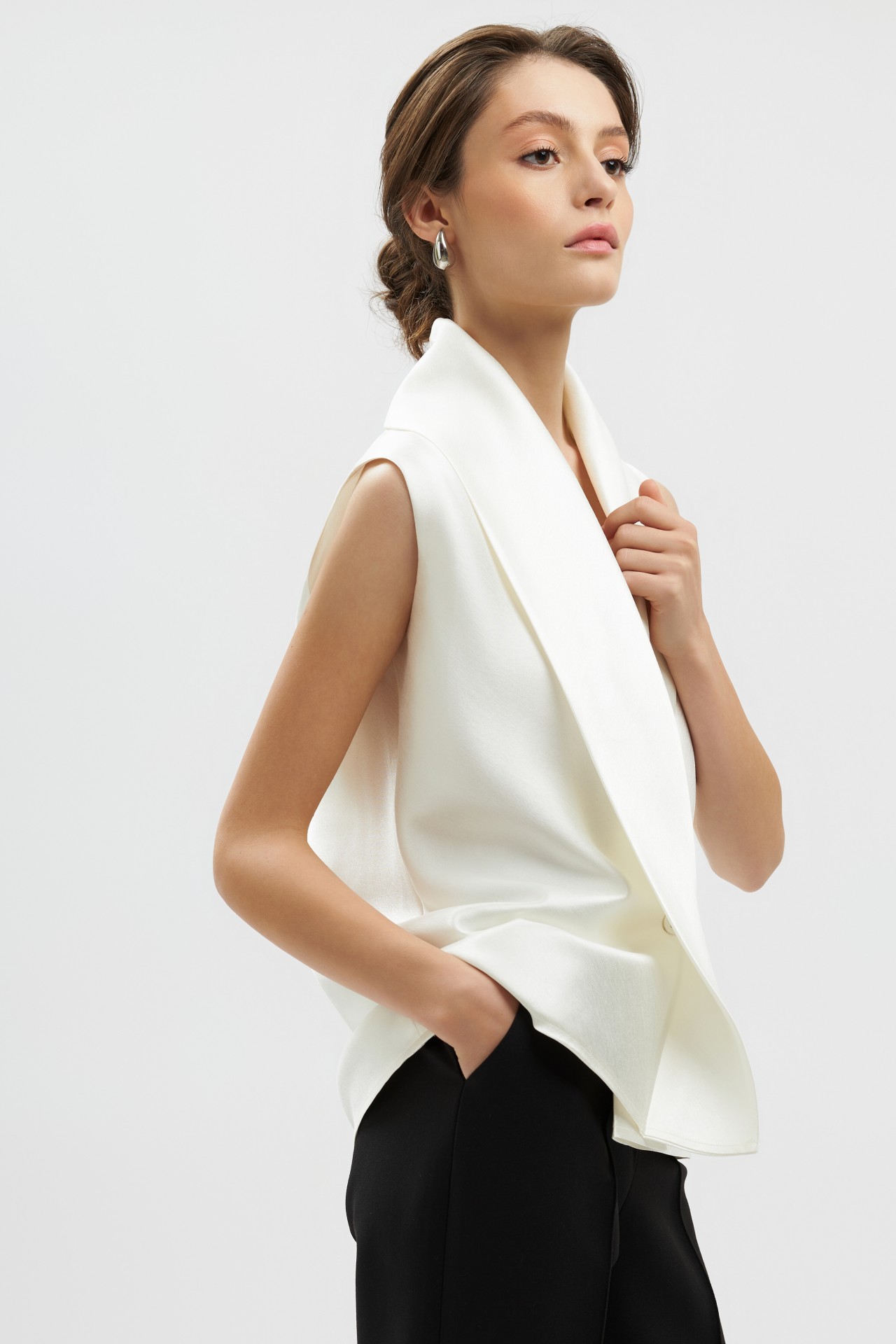 The Fumeé Blouse, Bone